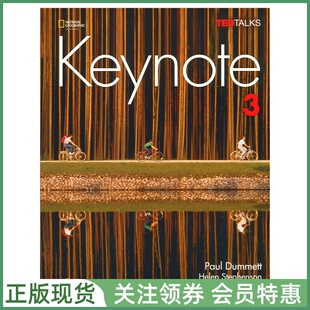 国家地理成人英语教材 American Keynote Level 3 Student Book with Spark platform 美音版三级学生用书 带电子书帐号 NGL