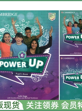 剑桥少儿英语教材 Power Up Pupil's and Activity Book with Online Resources and Home Booklet 6 六级学生用书练习册套装