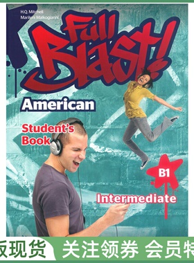 MM青少英语教材 Full Blast American English Edition Intermediate Student's Book B1 学生用书4级 美音版 双恩出版