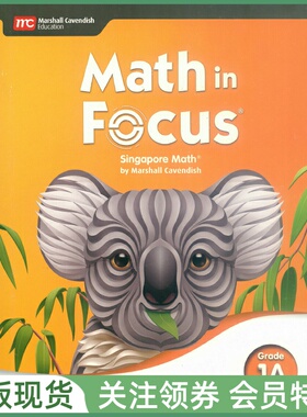 新加坡小学数学教材 Math in Focus Singapore Math Student Edition Grade 1A 一年级上册学生用书 Marshall Cavendish
