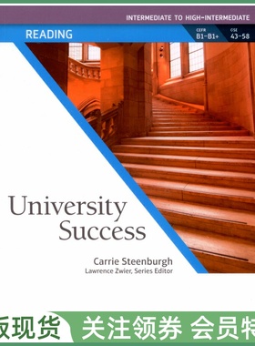 培生学术英语教材 University Success Reading Intermediate to High-Intermediate Student Book with MyLab 阅读中高级学生用书