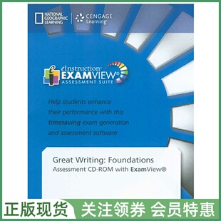 国家地理英语大写作教材 Great Writing First Edition Foundations Assessment CD-ROM with ExamView 入门级测试软件 NGL