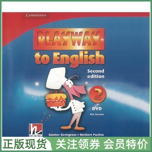English cambridge PE二版 DVD Playway PAL Edition Second 二级视频光盘 剑桥幼儿英语教材 Level version