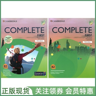 Workbook Complete Book 剑桥FCE综合教程成人版 学生用书练习册 证书考试教材标准版 Stuent 三版 First 带小****资源 and