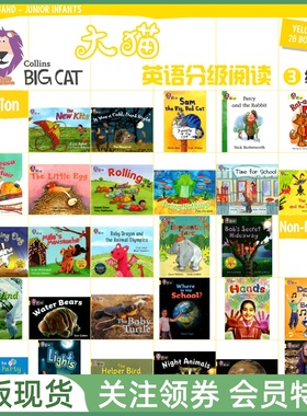 柯林斯大猫系列绘本读物 Collins Big Cat Band 3 / Yellow 三级黄色套装28册 小学英语分级阅读 可点读 送音频电子版练习册