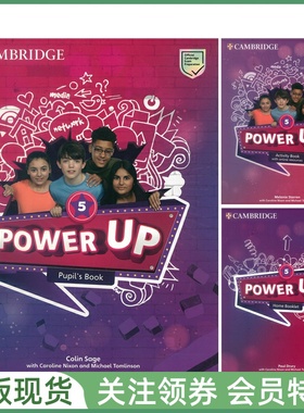 剑桥少儿英语教材 Power Up Pupil's and Activity Book with Online Resources and Home Booklet 5 五级学生用书练习册套装