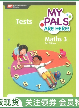 新加坡小学数学 MPH MY PALS ARE HERE Maths 3rd Edition Level 3 Tests 三版 三级测试用书