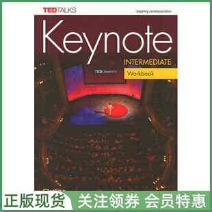 国家地理成人英语教材 British Keynote B1-B2 Intermediate Workbook with Audio CD 英音版三级练习册 带光盘 NGL
