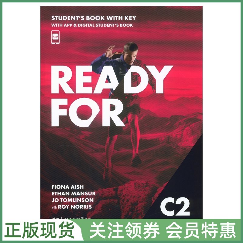 麦克米伦剑桥考试备考用书 Ready for C2 Proficiency Student's Book with Key and Digital App CPE学生用书带答案帐号macmillan