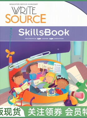 美国英文写作教材 Write Source SkillsBook Grade 1 一年级练习册 赠音频答案 少儿英语训练课程