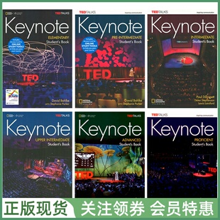 国家地理成人英语教材 British Keynote 123456级 英音版 学生用书练习册 教师用书 白板测试软件 NGL