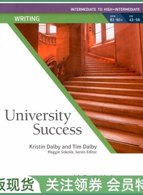 培生学术英语教材 University Success Writing Intermediate to High-Intermediate Student Book with MyLab 写作中高级学生用书