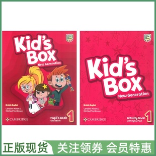Box 剑桥国际少儿英语 一级学生用书练习册带帐号 cambridge 新版 Book New Kid and Pupil Generation kidsbox Activity