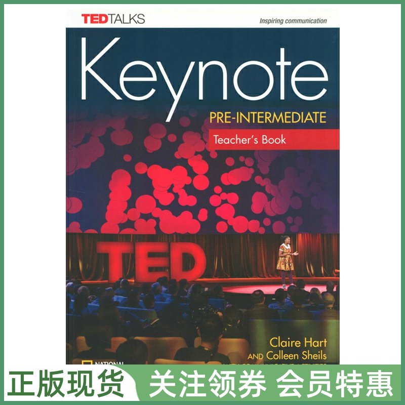 国家地理成人英语教材 British Keynote Pre-Intermediate Teacher's Book with Audio CDs 英音版二级教师用书 带光盘 NGL