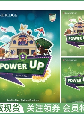 剑桥少儿英语教材 Power Up Pupil's and Activity Book with Online Resources and Home Booklet 1 一级学生用书练习册带游戏App