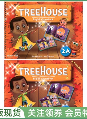 Compass出版 幼儿英语教材 Tree House Student and Activity Book 2A 学生用书练习册套装 二级上册 幼儿园中班上学期