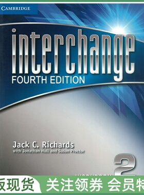 剑桥国际英语教程 Interchange Fourth edition Level 2 Workbook 二级练习册 四版 IC4