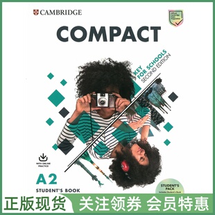 剑桥KET考试备考教材 Compact Key for Schools Student's Book with Online Workbook 学生用书 带在线练习册 青少版