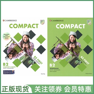 Workbook Compact Book 剑桥FCE考试备考教材 学生用书练习册带答案音频 成人版 Student 带小****资源 First 三版 and