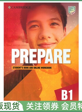 剑桥证书考试备考教材 Prepare B1 Level 4 Student's Book with Online Workbook 四级学生用书带在线练习册 cambridge