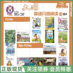 Copper 中学英语分级阅读 Big 16册 12级上铜色套装 12A Band Cat Collins 柯林斯大猫系列绘本读物