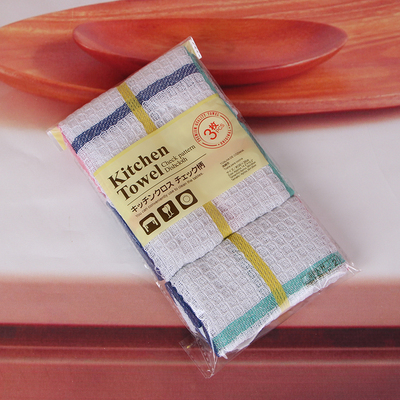 棉质粗纱加厚吸水清洁洗碗布抹布3枚入