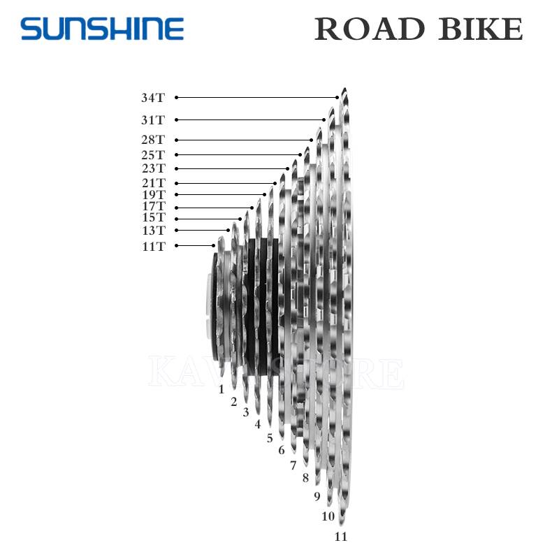 日晖公路自行车飞轮超轻镂空11速12速105 R7000 HG公路车卡式飞轮
