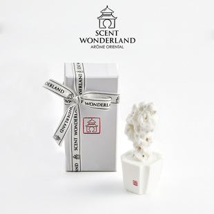 【仁者乐山】湖石扩香礼盒-陶瓷湖山石 奶檀香韵迷人桌面园林山水