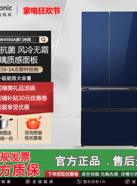 PANASONIC NR-EW45SGA-A松下风冷无霜变频冷藏冷冻智能冰箱453升