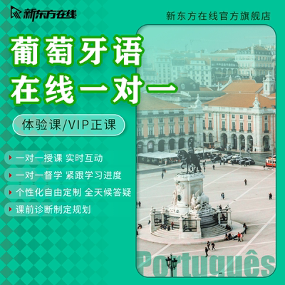 新东方葡萄牙语一对一线上直播教学葡语考试辅导培训A1/A2/B1/B2