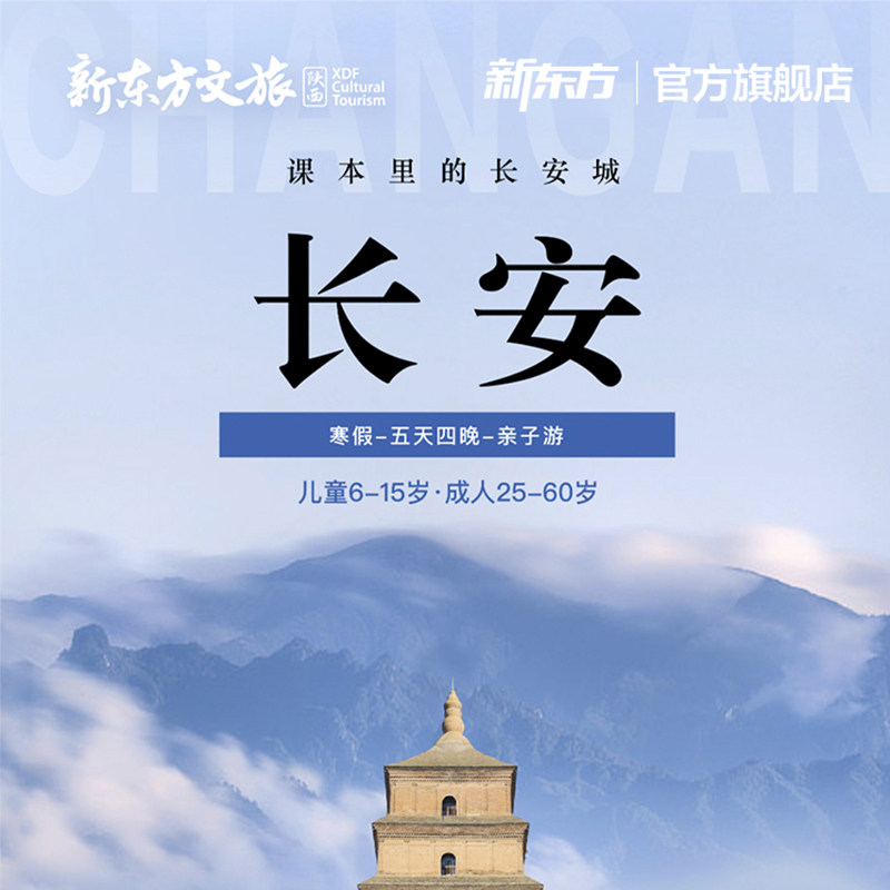 新东方文旅 2026寒假陕西西安课本里的长安城多日游5天4晚跟团游图片