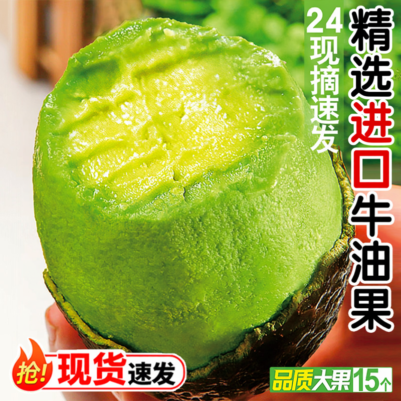进口澳洲秘鲁牛油果新鲜水果哥西墨鳄梨健身辅食应季水果牛油果