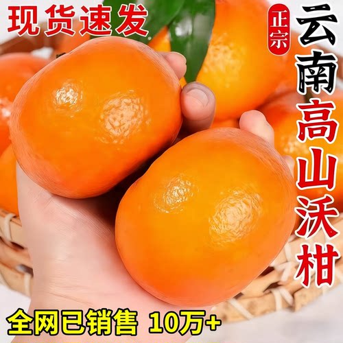 云南沃柑高山皇帝橘子新鲜大果无有核薄皮柑橘桔当季整箱10斤蜜桔
