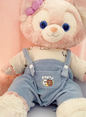 M码玲娜贝儿星黛露露可琦安雪莉玫玫着替衣服背带裤替换T恤两件套