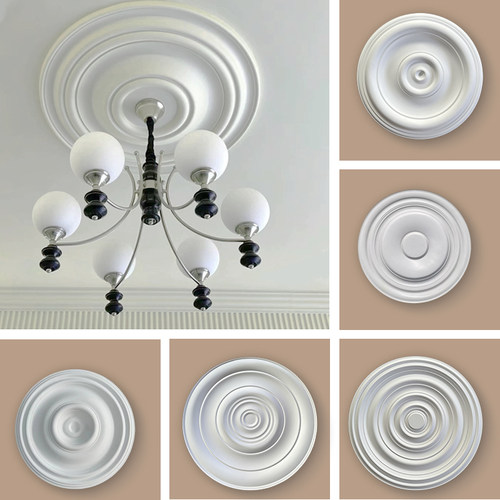 pu精致水波纹灯盘 室内圆形轻奢风格家用