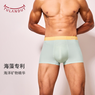 图兰朵男士内裤海藻抑菌2025新款秋冬无痕内裤四角平角裤短裤舒适