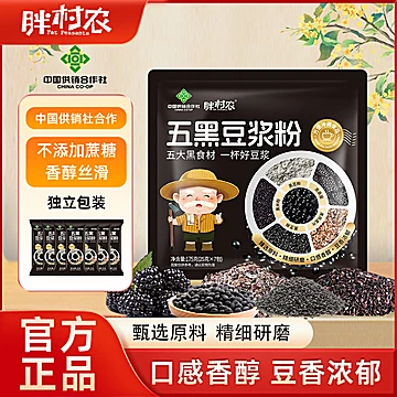 胖村农五黑豆浆粉175gX3袋
