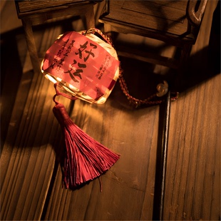 打卡灯笼清新款节日灯笼潮汕小灯笼礼物国风古风迷你竹笼节庆装饰