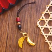 龙纹胜杯手机款 迷你圣杯潮汕金属手机绳挂绳挂饰潮州特色汕头文创