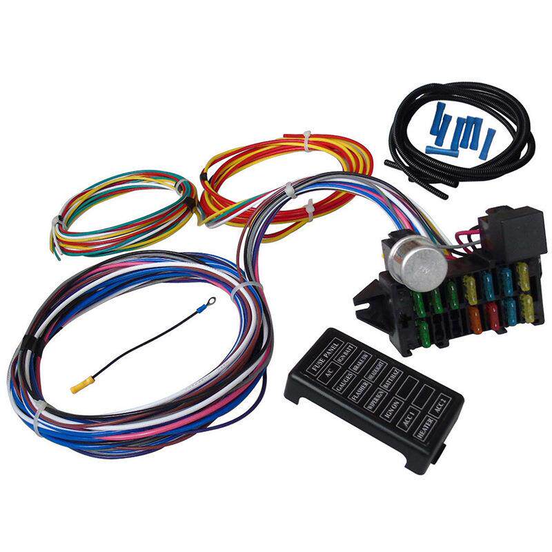 12V汽车通用12回路线束总成12 Circuit Universal Wiring Harness