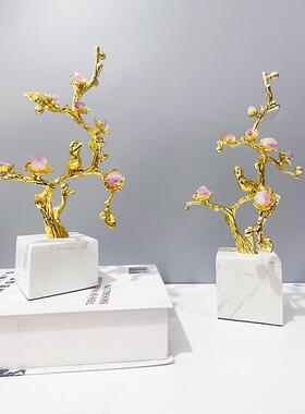 新中式轻奢植物摆件高级感创意家居简约客厅桌面装饰工艺品厂