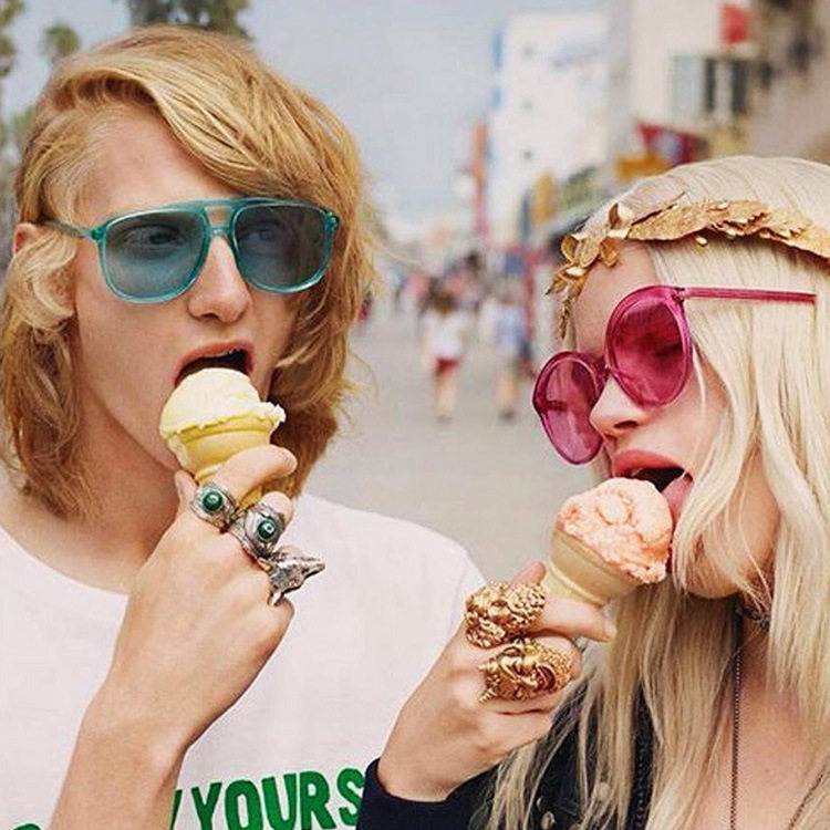 英国coopkoop糖果色潮流嘻哈太阳镜 大框海洋片墨镜欧美个性