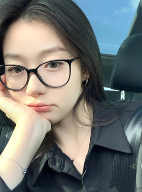 英国CoopKoop黑框小香防蓝光平光镜新款眼镜框镜架猫眼女大脸
