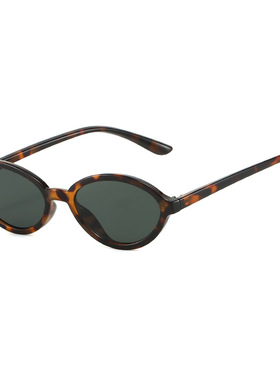 英国coopkoop新款个性高级椭圆圆形复古时尚百搭太阳镜墨镜圆框