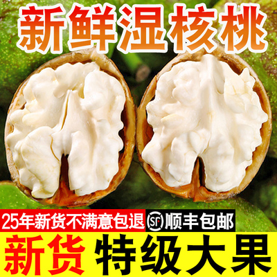 顺丰包邮去青皮湿核桃特级大果