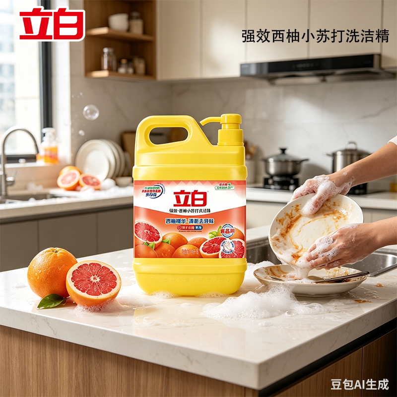 立白洗洁精清新去异味食品用
