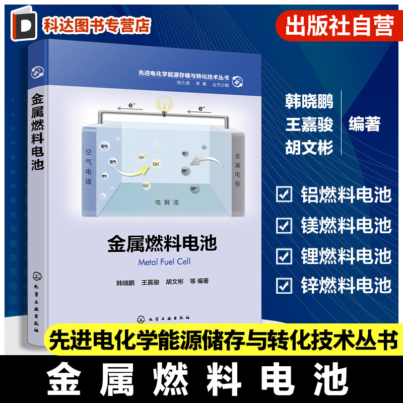 金属燃料电池 先进电化学能源存储与转化技术丛书 金属燃料电池技术及关键材料 电化学新能源技术 电催化材料成果 高校专业参考书