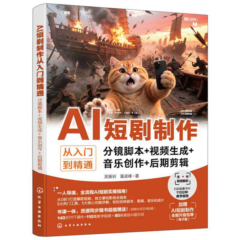 AI短剧制作从入门到精通 分镜脚本 视频生成 音乐创作 后期剪辑 短视频创作指南AI工具应用教程后期剪辑核心技能影视制作 seedance图片