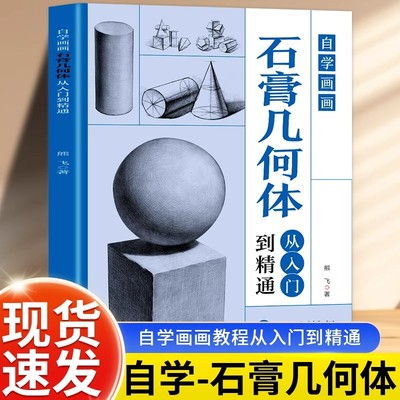 自学画画石膏几何体从入门到精通 素描石膏几何教程书籍美术绘画入门零基础自学教程教材书籍速写基础实用教程学画画的书绘画书籍