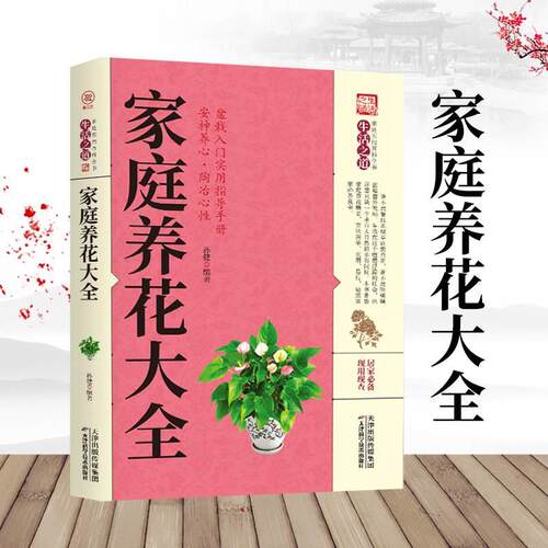 正版 家庭养花大全 新手实用居家健康花草大全室内养花书籍种花大全盆景家庭养花实用技巧盆栽入门实用指导手册家庭养花大全养生书
